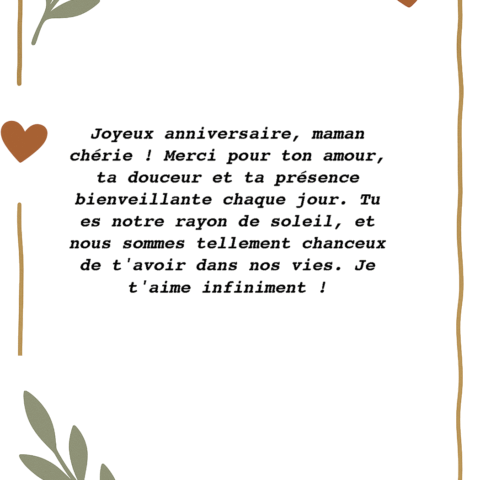 Message personnalisé dans la commande