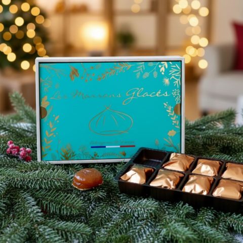 Coffret de 8 marrons glacés